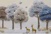 3D лес