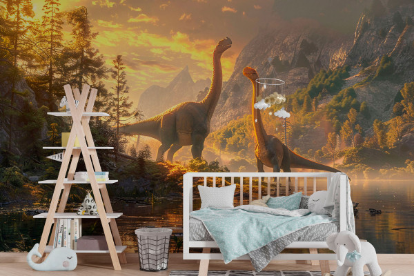 Фотошпалери 3D динозаври