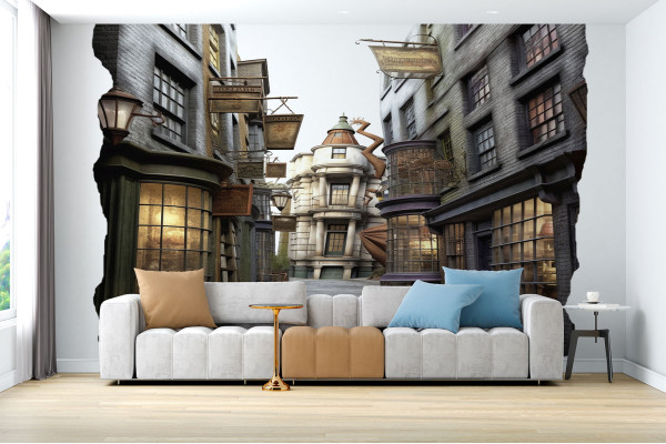 Фотошпалери 3D ілюстрація вулиці