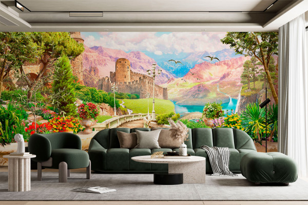 Фотошпалери 3D красивий старовинний фон.