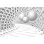3D тунель із прямокутниками та кулями