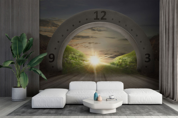 Фотошпалери 3D абстракція тимчасового простору