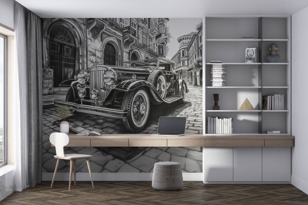 Фотошпалери класичний вінтажний автомобіль.