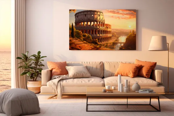 Картина Колізей на заході сонця