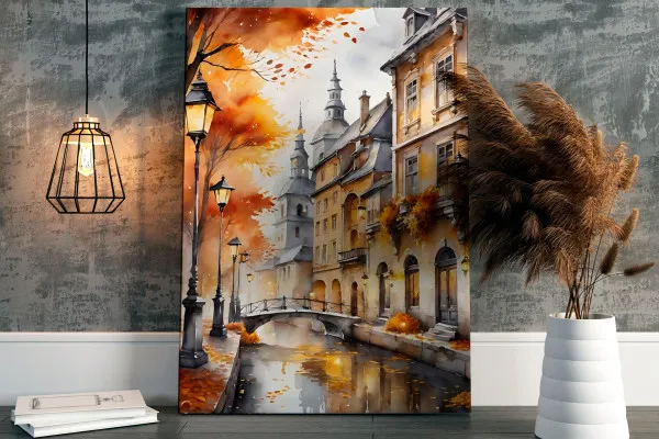 Картина Золота осінь біля каналу