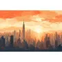 Картина Міський пейзаж на заході сонця