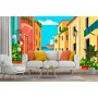 Фотошпалери 3D фреска вулиці, що веде до моря