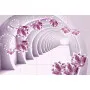 Фотошпалери 3D тунель у рожевих тонах