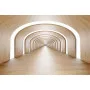 Фотошпалери 3D тунель у бежевому кольорі