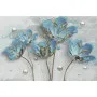 Фотошпалери 3D берюзові квіти в акварелі