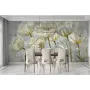 Фотошпалери 3D текстурний акрил білі тюльпани