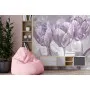 Фотошпалери ніжні тюльпани в бузкових тонах