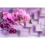 Фотошпалери 3D орхідеї з метеликами
