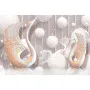 Фотошпалери 3D композиція: лебеді та перли