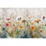 Фотошпалери Поле квітів акварель з метеликами