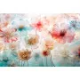 Фотошпалери мрійливі шпалери з тривимірними напівпрозорими квітами пастельних відтінків.