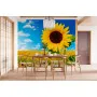 Фотошпалери соняшник під блакитним небом