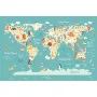 Фотошпалери карта світу для дитячої кімнати.