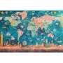 Фотошпалери незвичайна дитяча карта світу.
