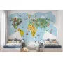 Фотошпалери дитячі карта світу малюнок для найменших.