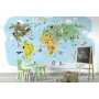 Фотошпалери дитячі карта світу малюнок для найменших.