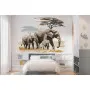 Фотошпалери сім'я слонів