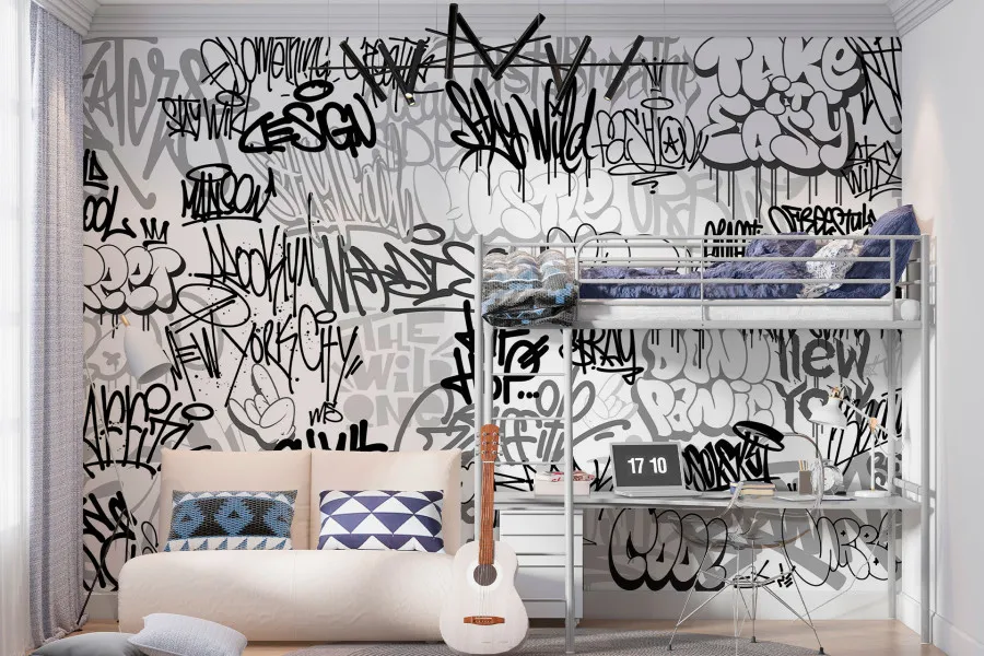 Фотошпалери вуличне мистецтво, графіті арт.
