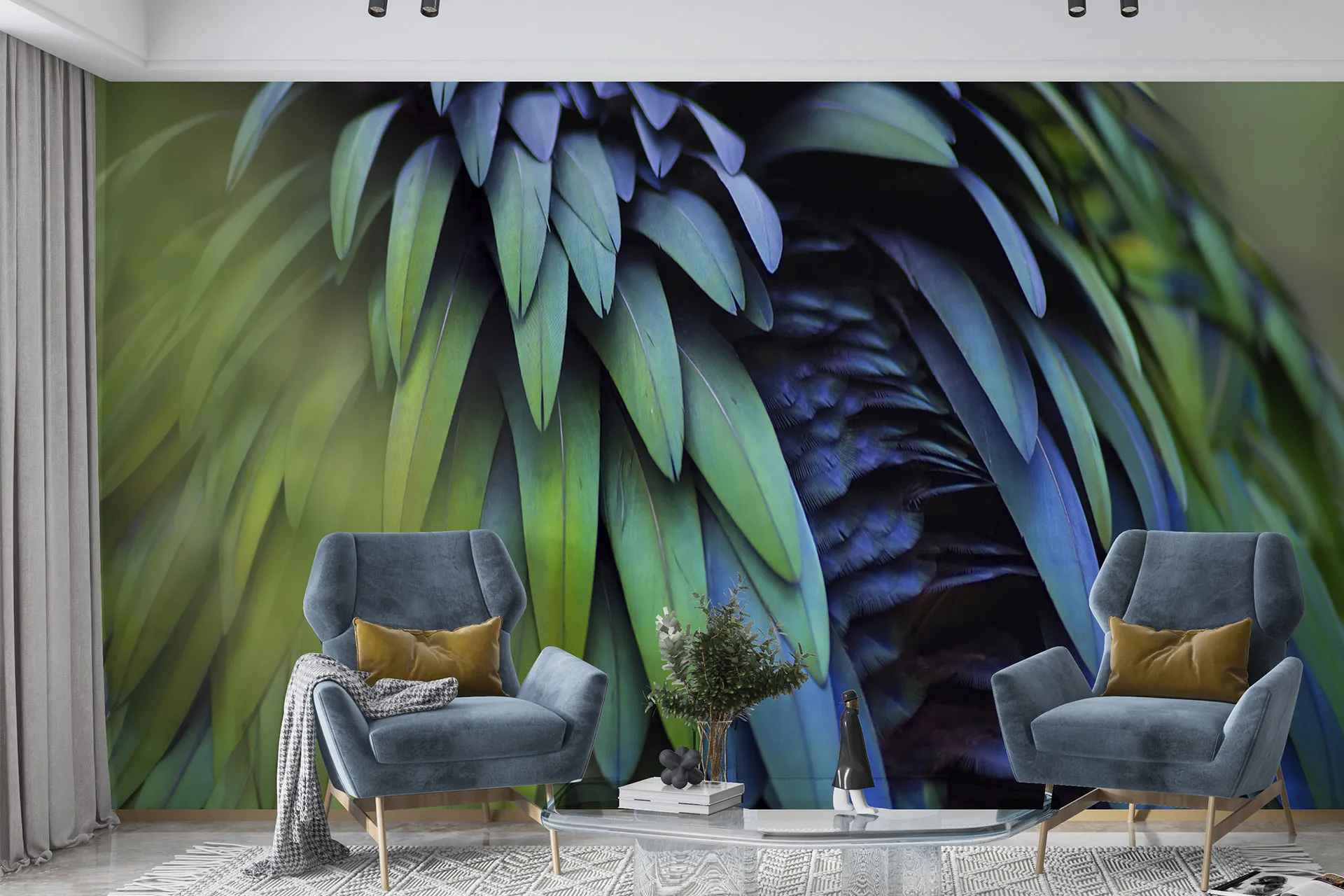 Фотошпалери різнокольорове листя.