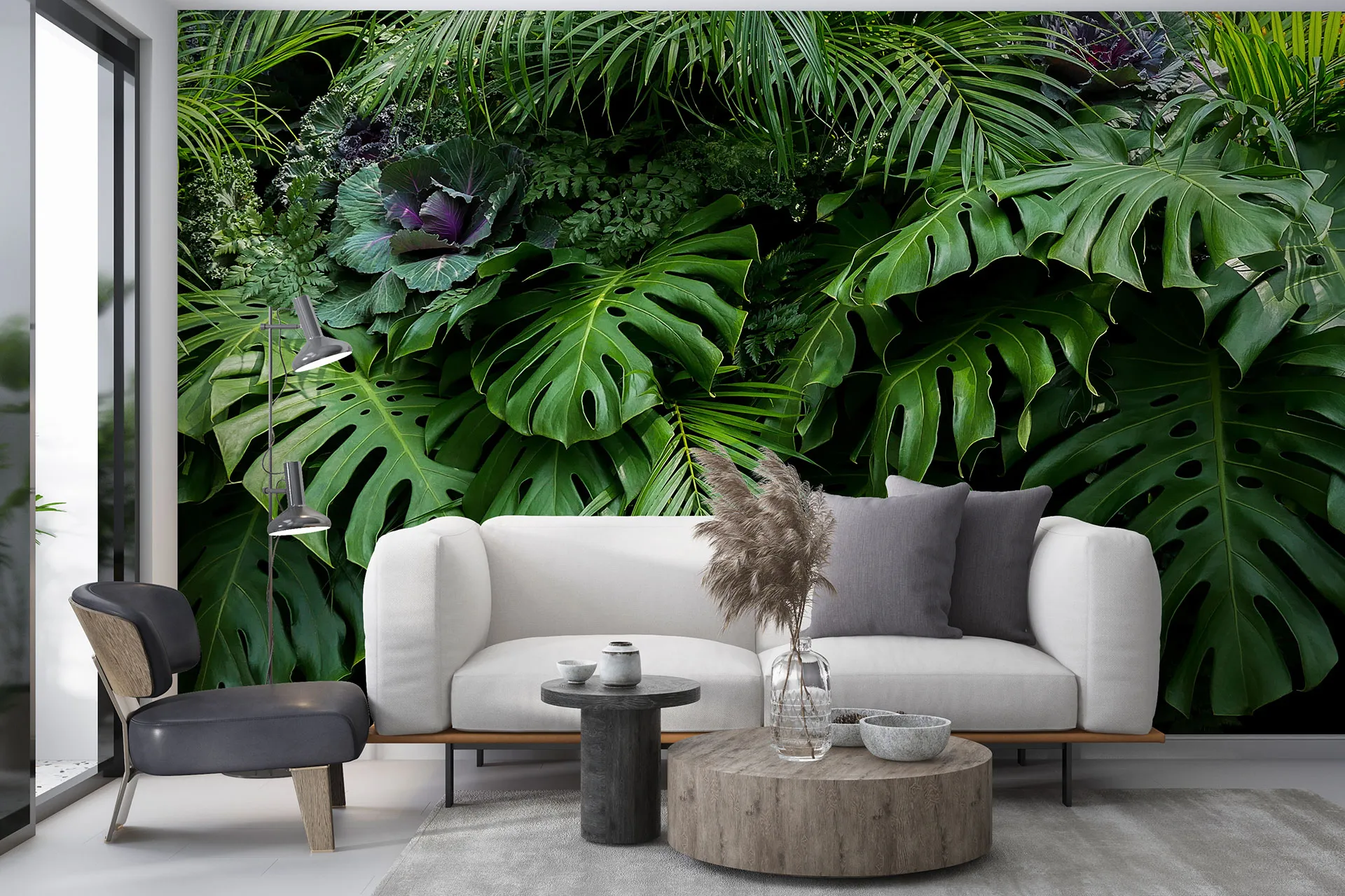 Фотошпалери тропічні рослини.