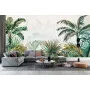 Фотошпалери мальований дизайн із тропіками.
