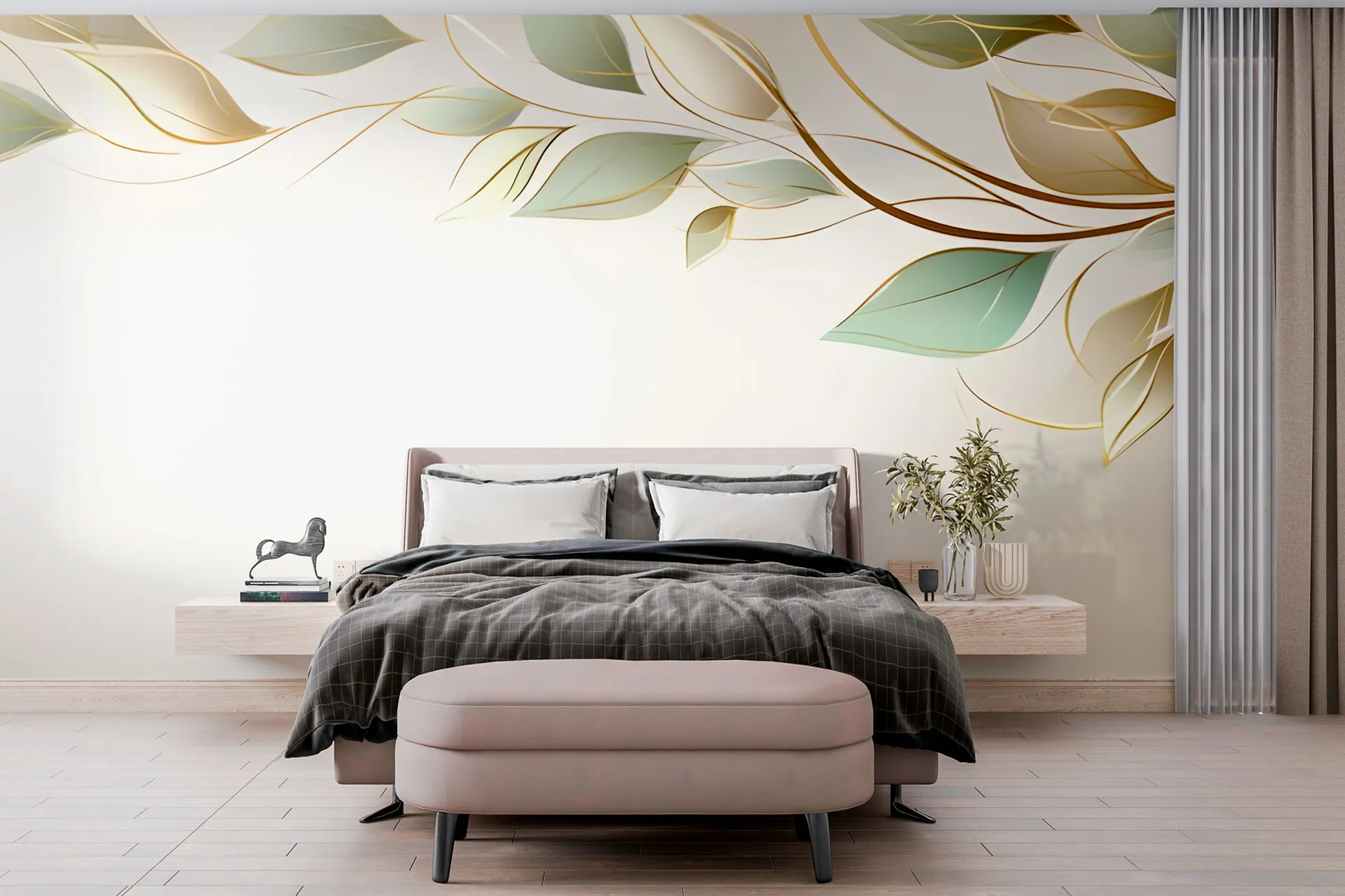 Фотошпалери листяний орнамент