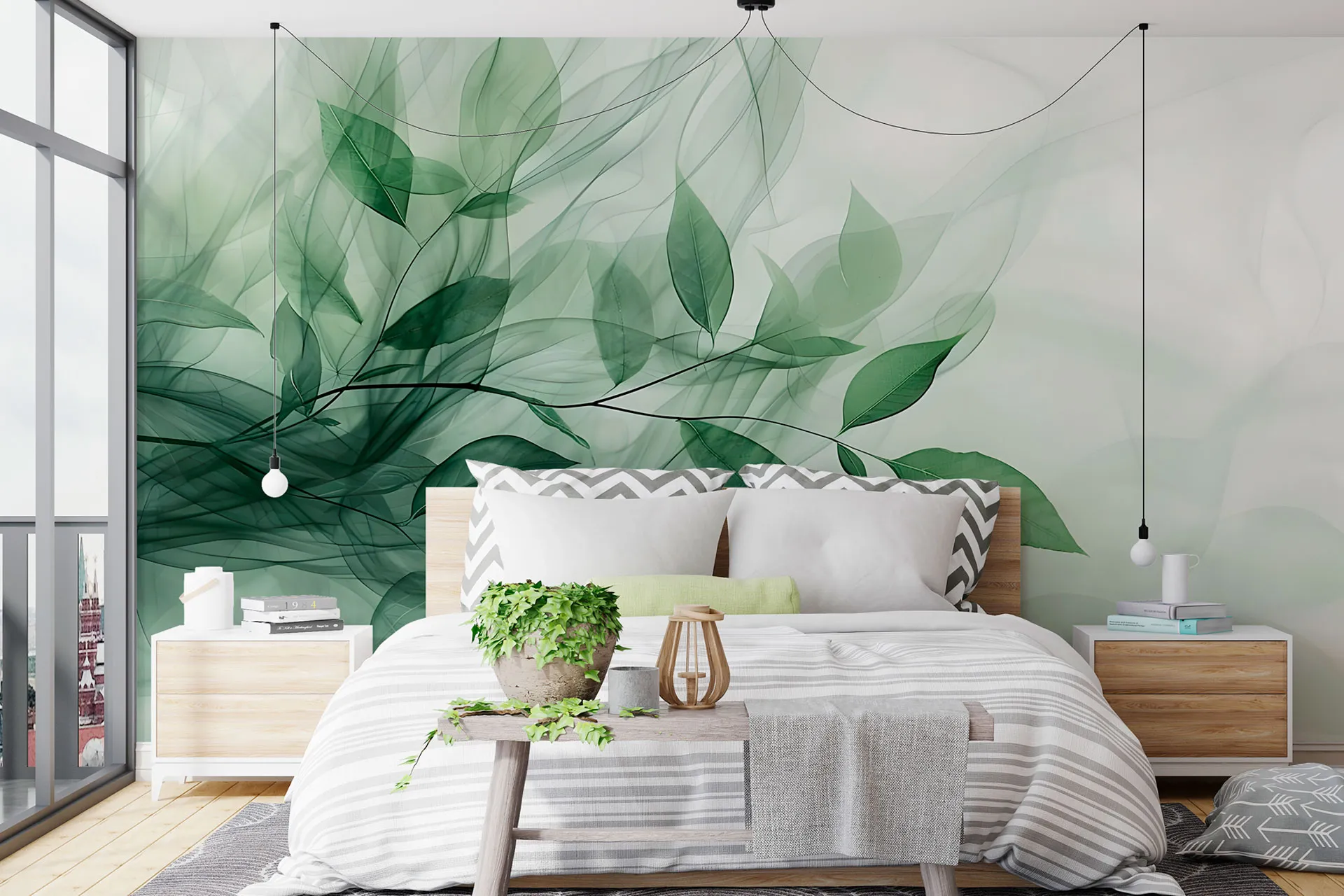 Фотошпалери ніжна зелень