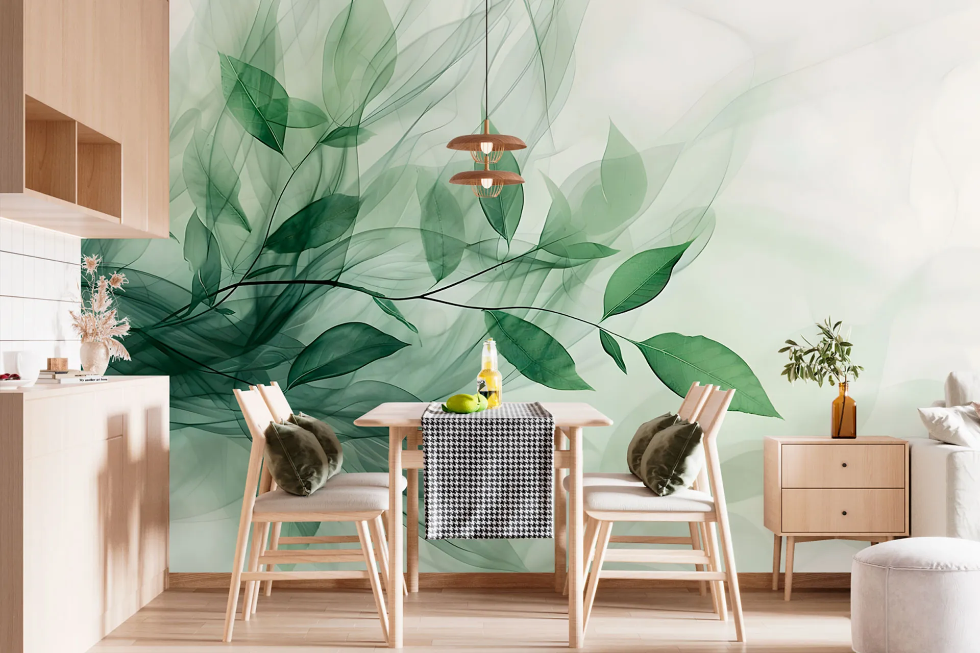 Фотошпалери ніжна зелень