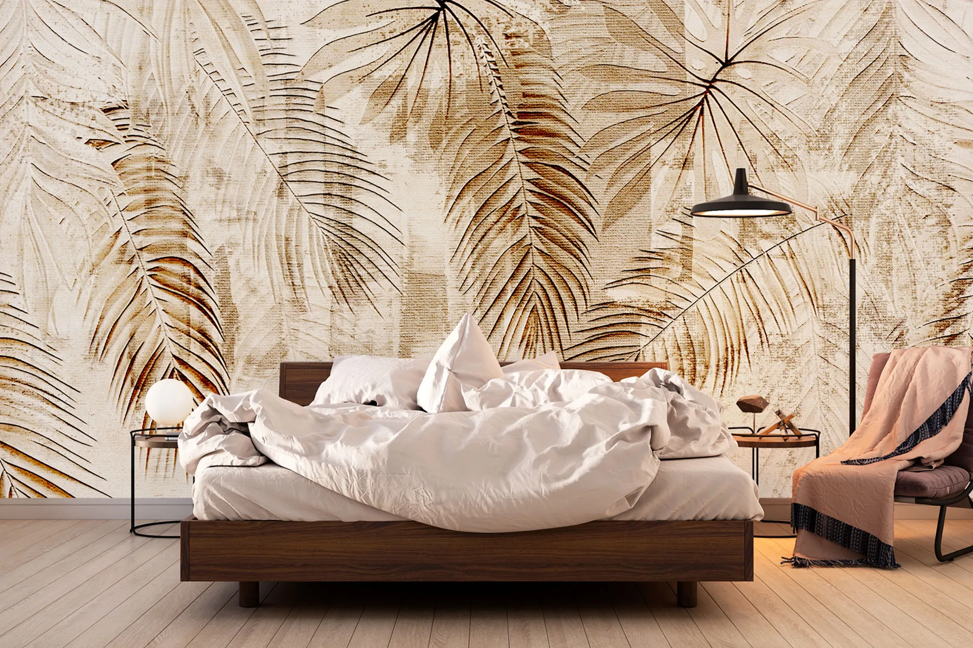 Фотошпалери текстурне листя