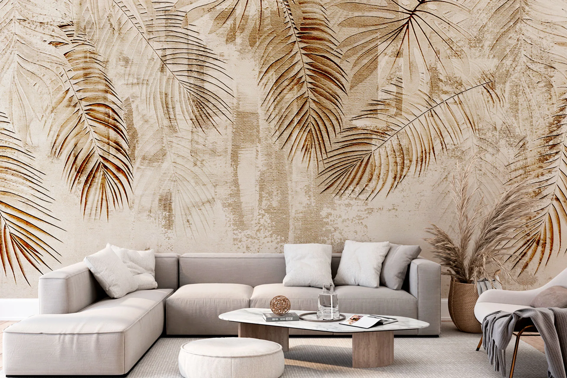 Фотошпалери текстурне листя