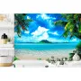 Фотошпалери море, пальми, хмари