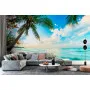 Фотошпалери пальми над хвилями