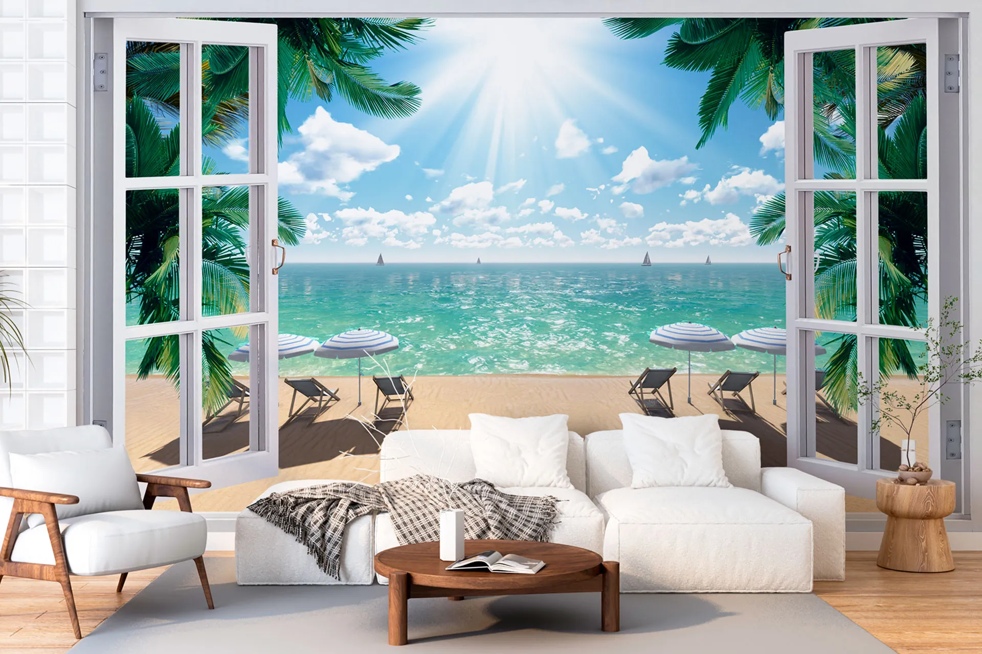 Фотошпалери вид на пляж