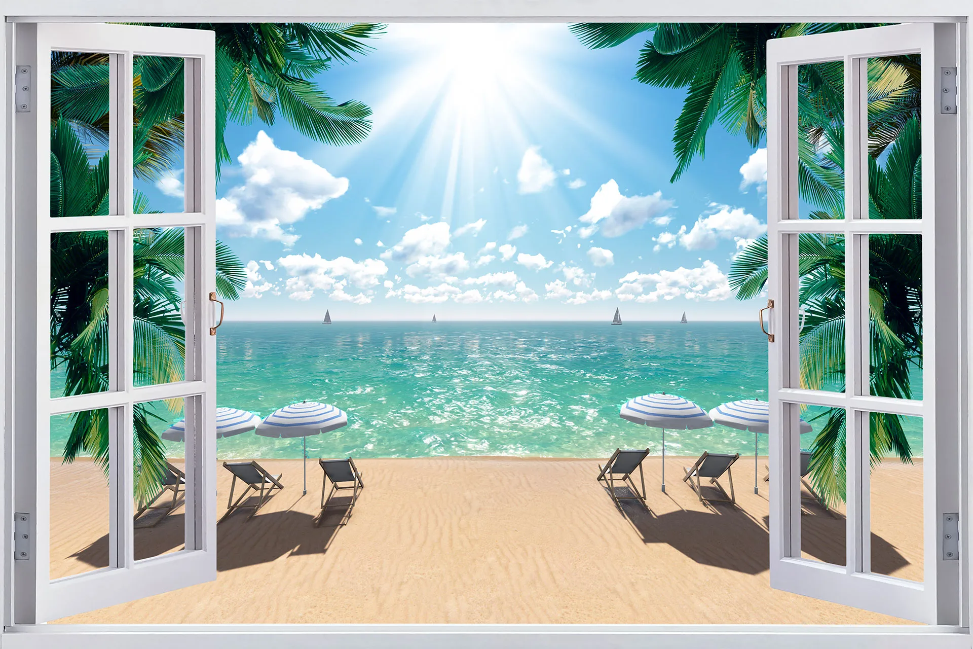 Фотошпалери вид на пляж