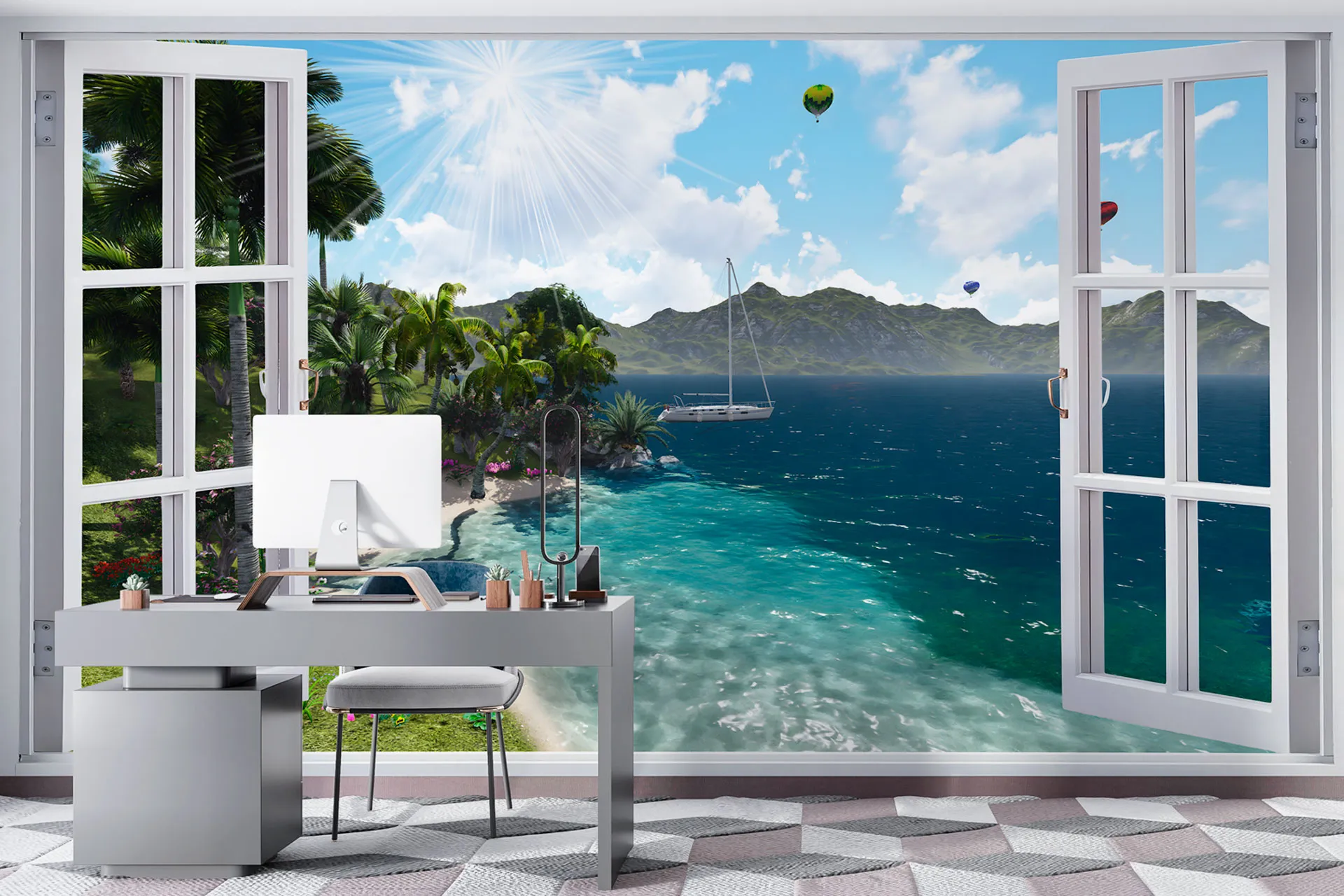 Фотошпалери вид на морське узбережжя