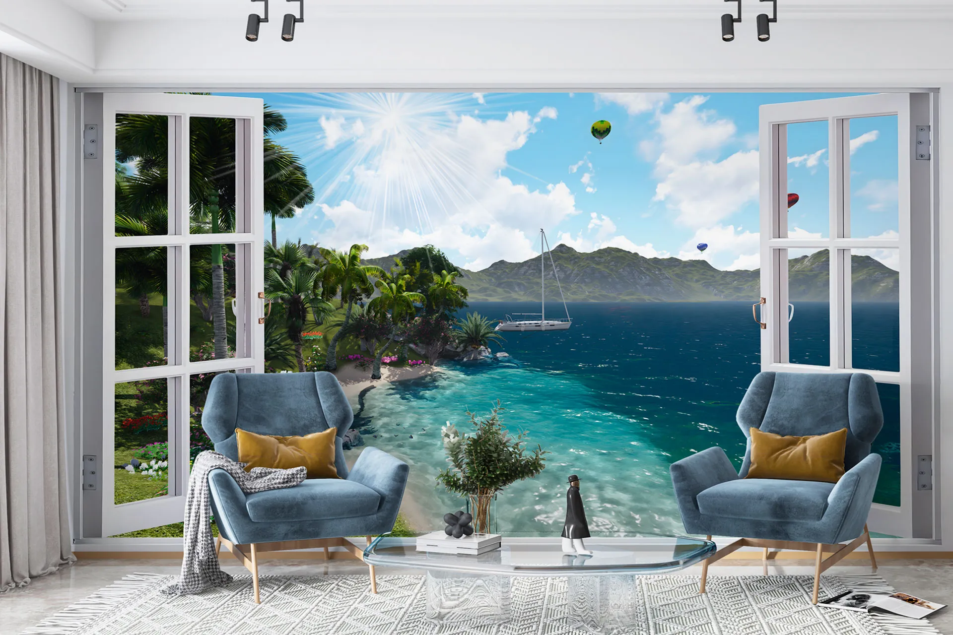 Фотошпалери вид на морське узбережжя