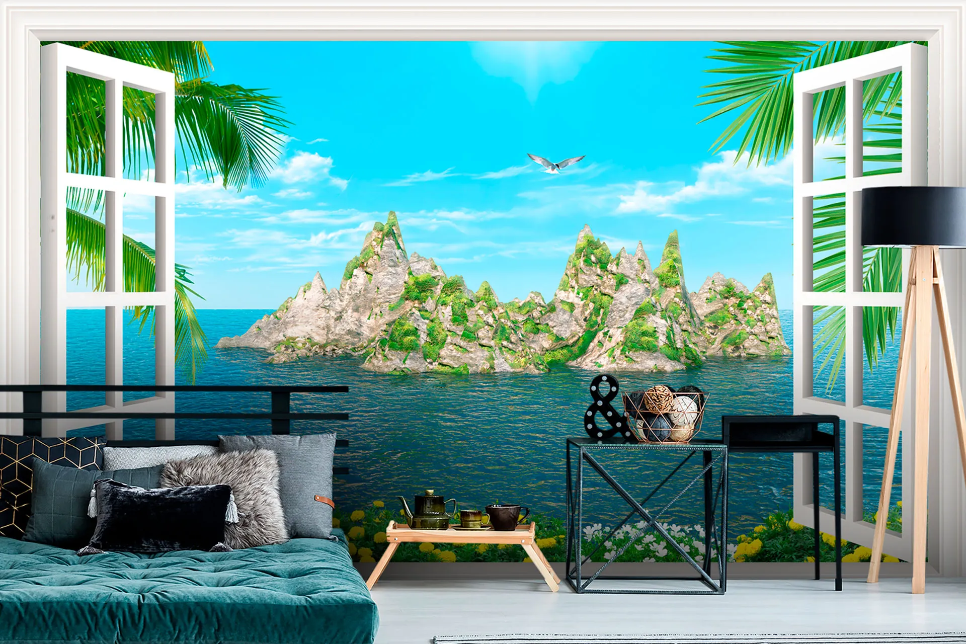 Фотошпалери вид на острів