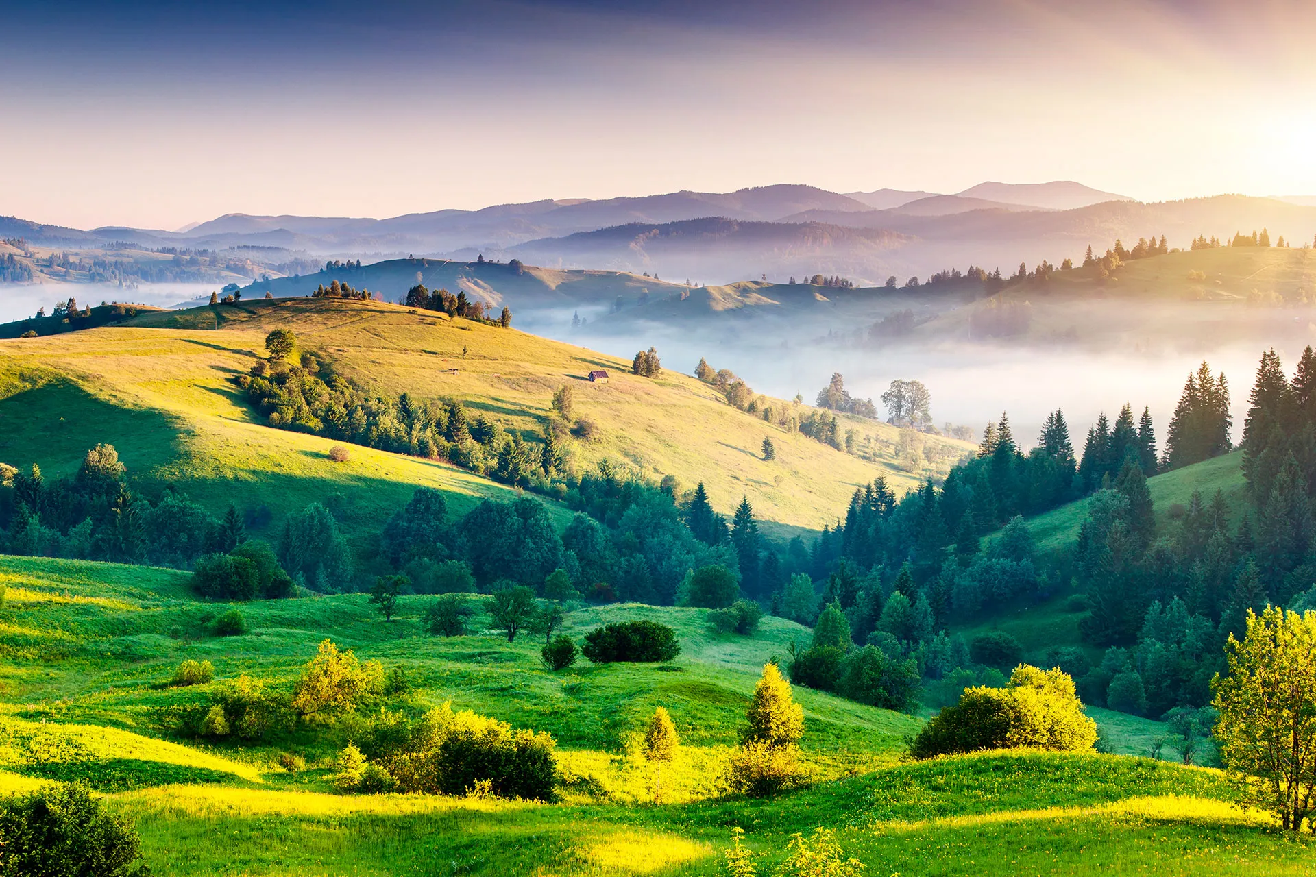 Фотошпалери панорама гір