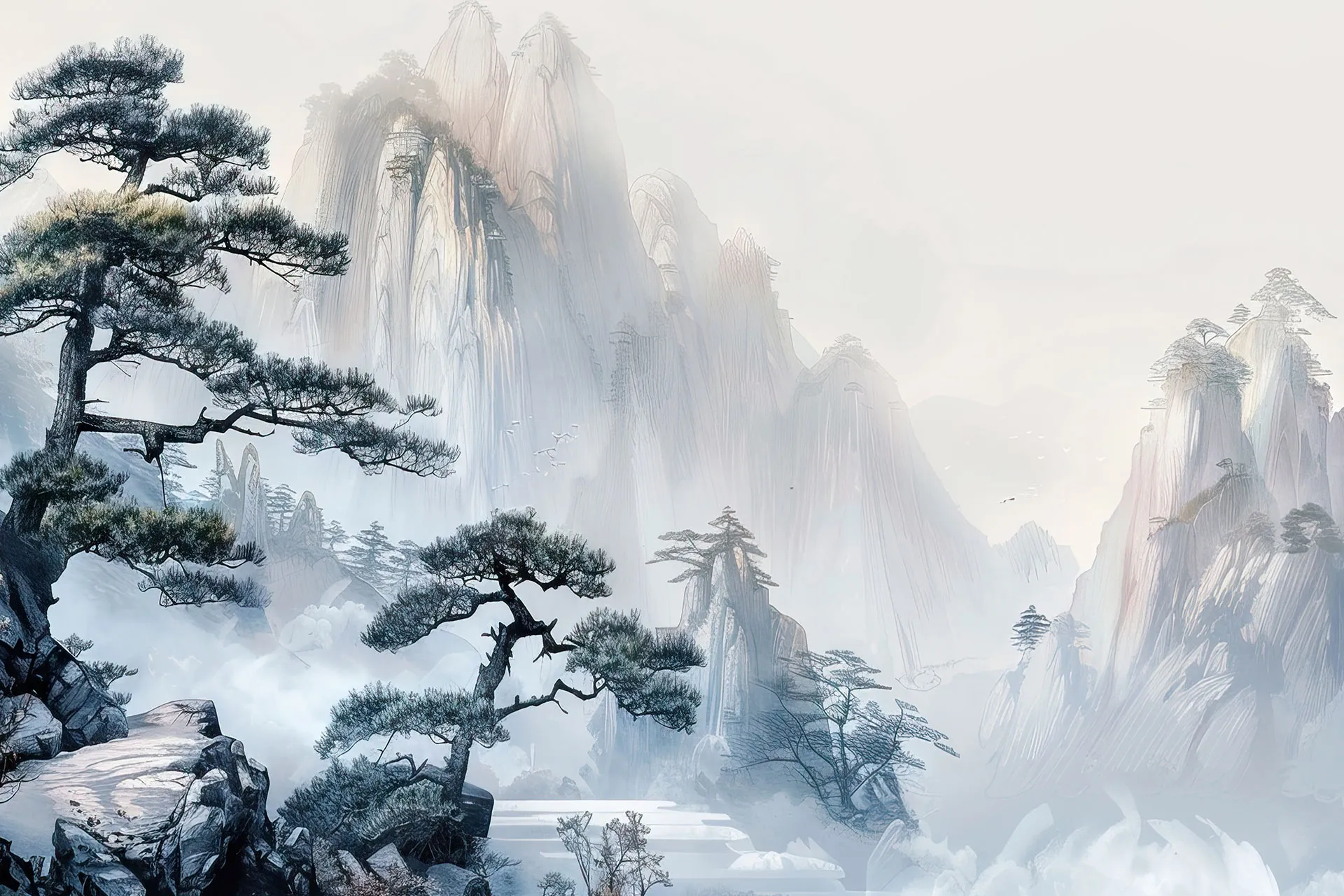 Фотошпалери скелясті гори