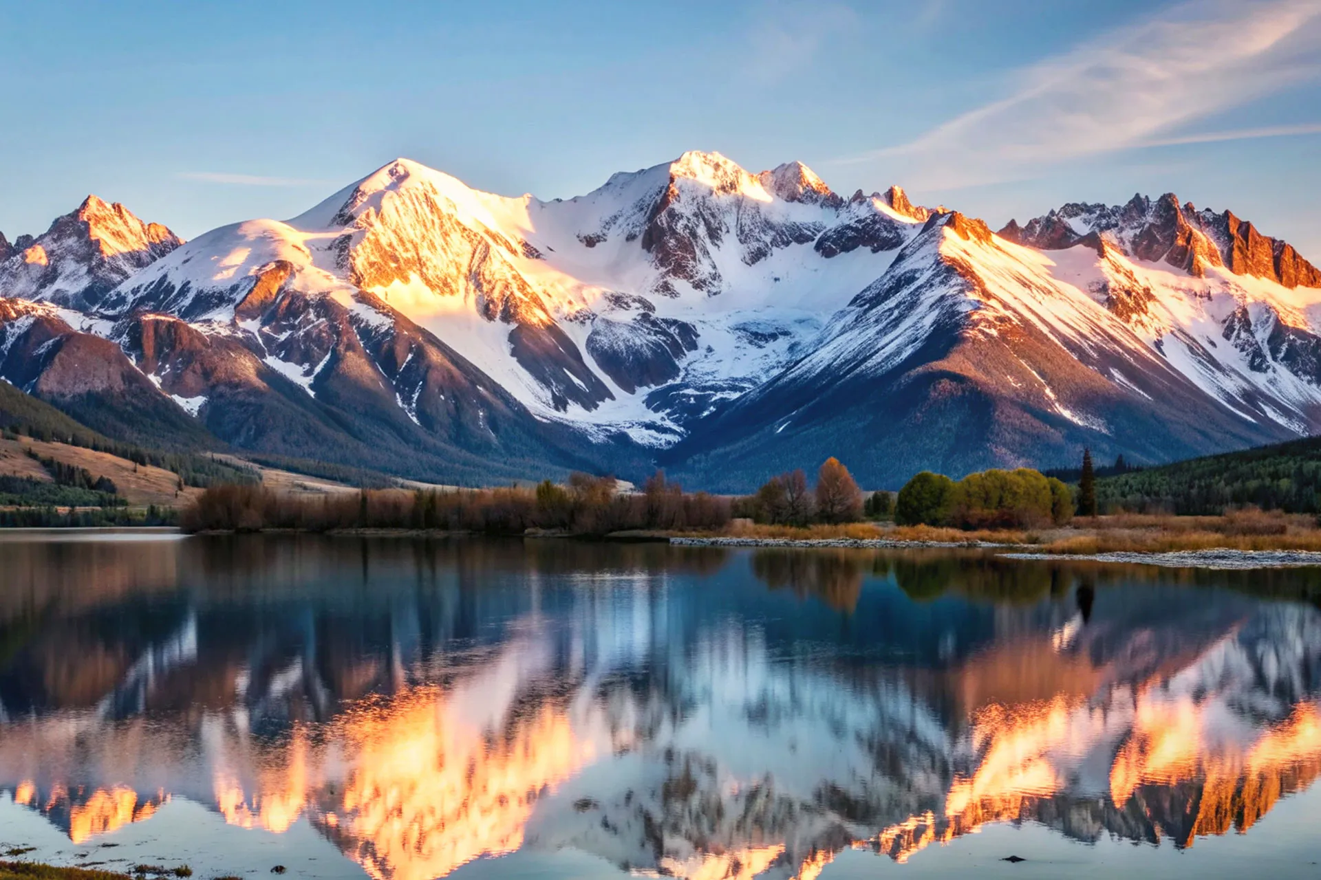 Фотошпалери вогняні вершини