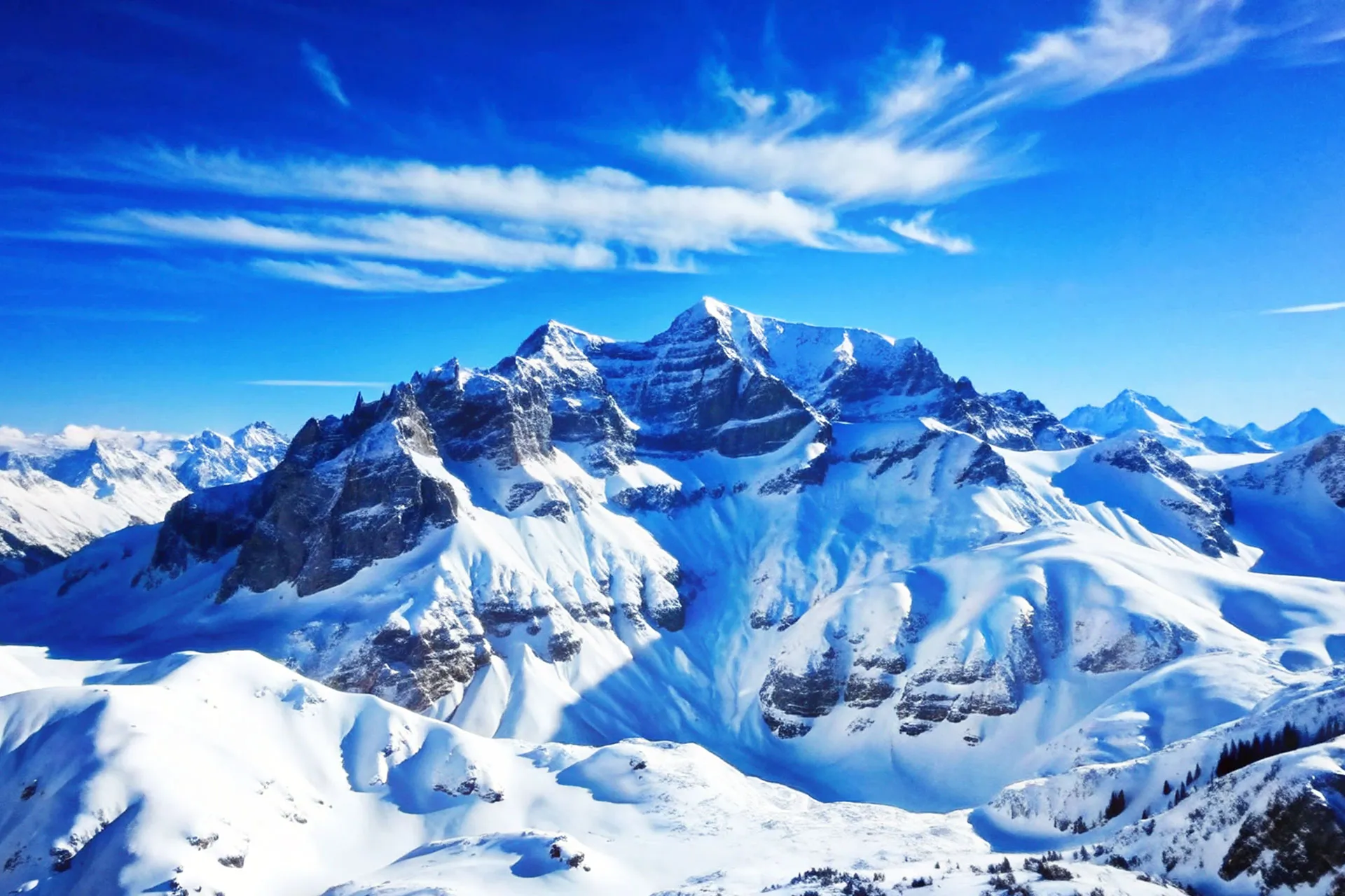 Фотошпалери гірська блакитність