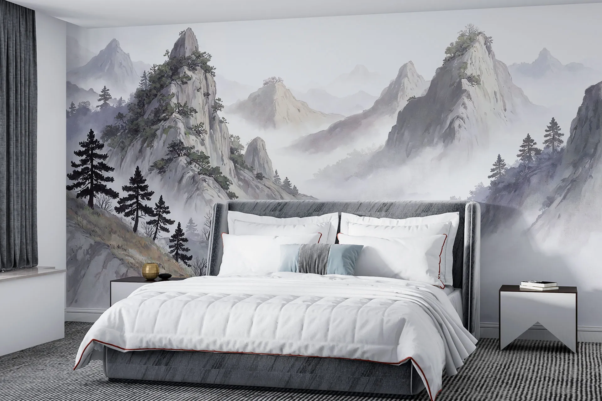 Фотошпалери боку звернено гори