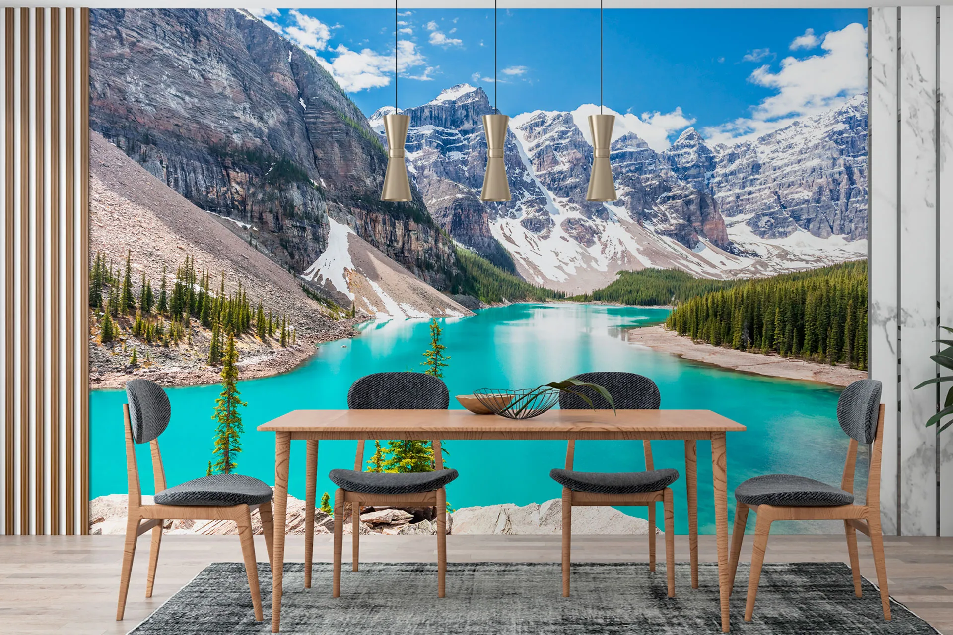 Фотошпалери блакитне озеро