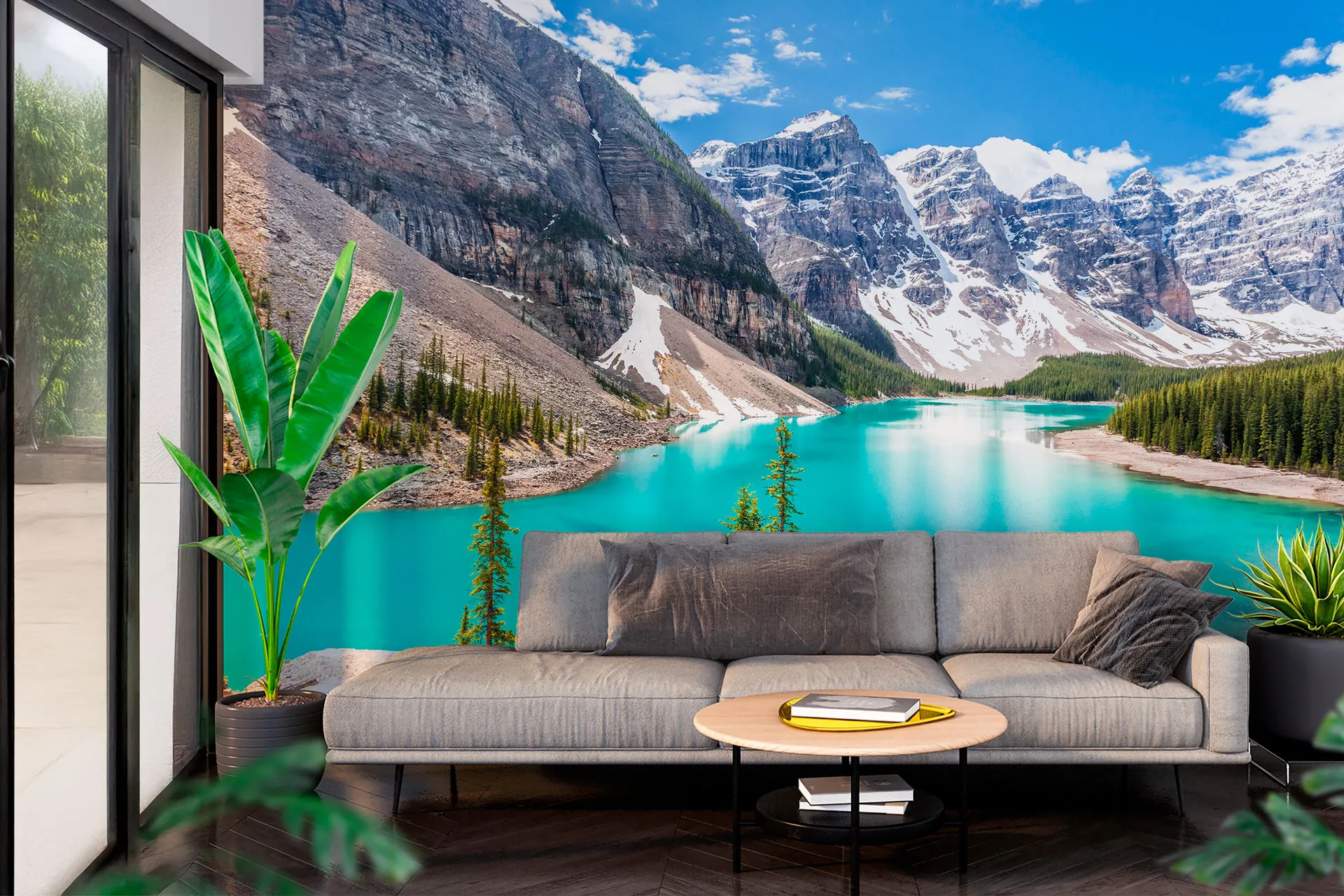 Фотошпалери блакитне озеро