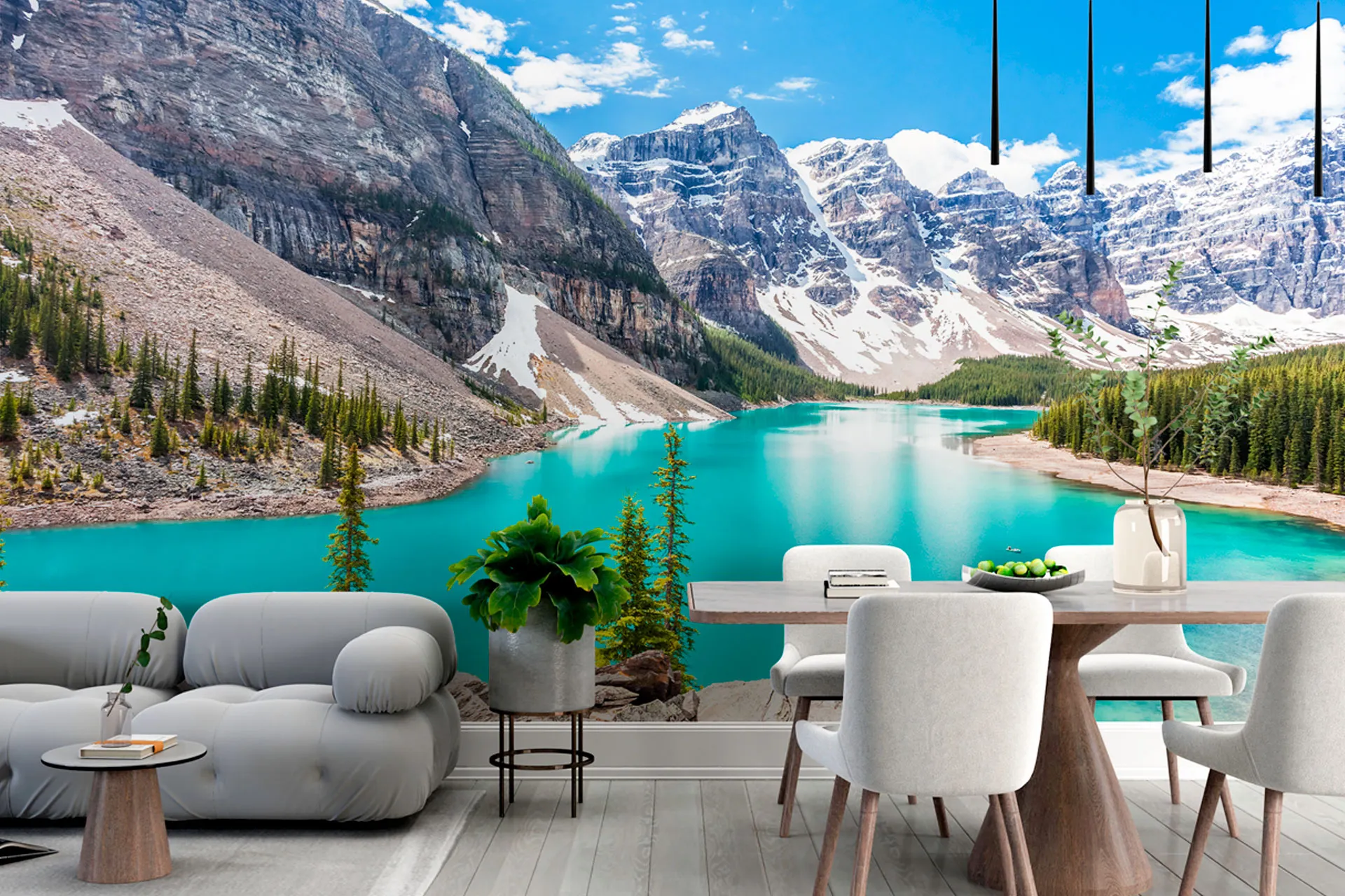 Фотошпалери блакитне озеро